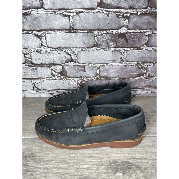 G.H. Bass & Co Weejuns Waldo Navy Leather Penny Loafers Shoes Men Sz 10D US/43EU - Picture 7 of 16